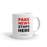 Fake News Stops Here - Mug - White (Staff Only)